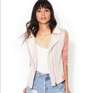 Reverse French Terry Moto Jacket